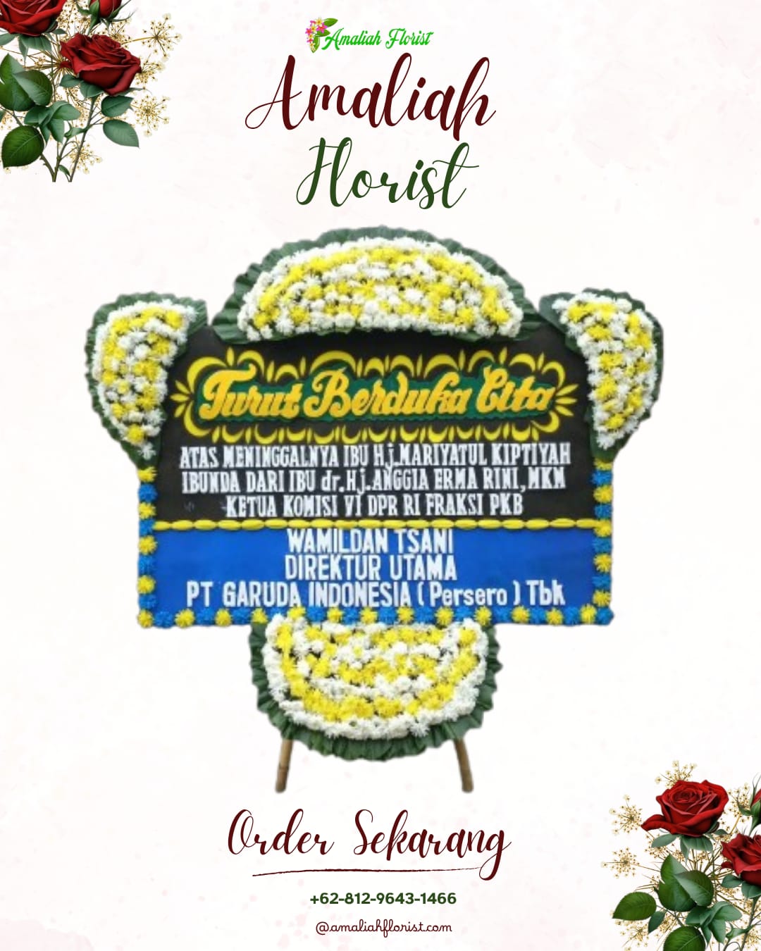 Papan Bunga Duka Ilir Barat Ii